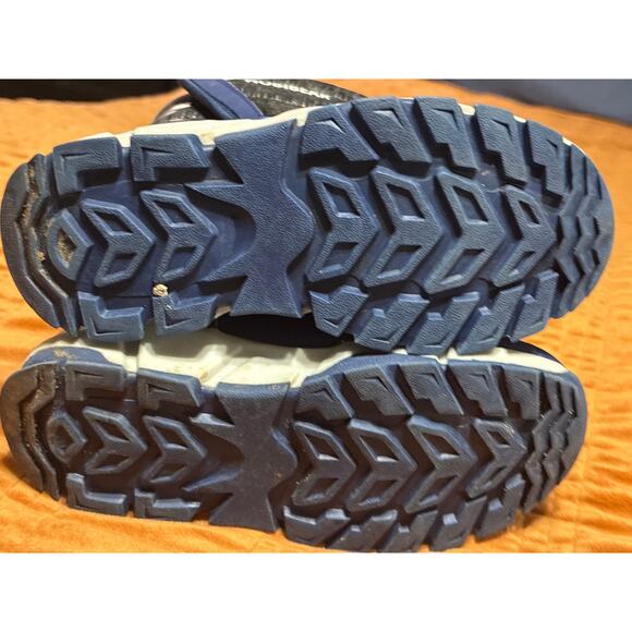 Hobibear Blue&Black Snow Kid’s Boots Winter Warm Soft Comfortable Slip-On Size 3 - Picture 7 of 7